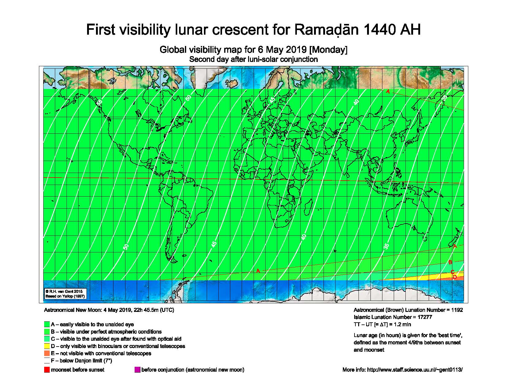 Sirius ramadan Algeria 2019 visibility curve 